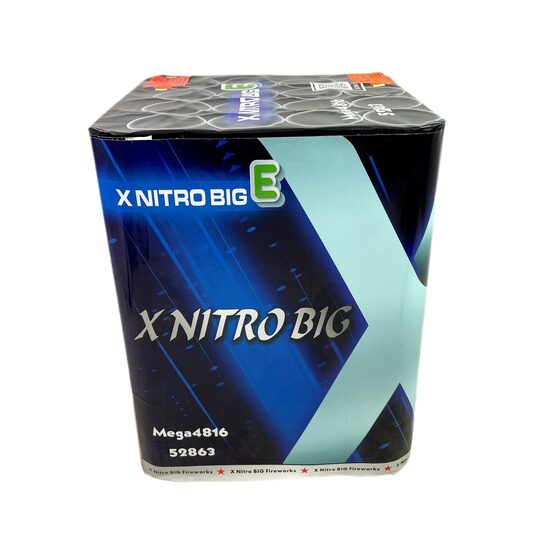 Daugiašūvis fejerverkas „X Nitro Big E“ (16 šūvių, 48mm)